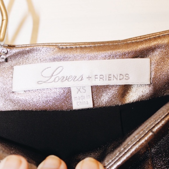 Lovers + Friends Metallic Back To Basics Skirt XS - Picture 6 of 6